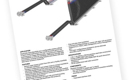 RackChiller Rack Manifold Spec Sheet Thumbnail