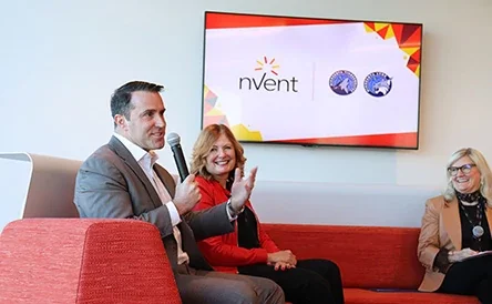 nVent Hosts Fireside Discussion with Minnesota Timberwolves and Lynx CEO Card Image