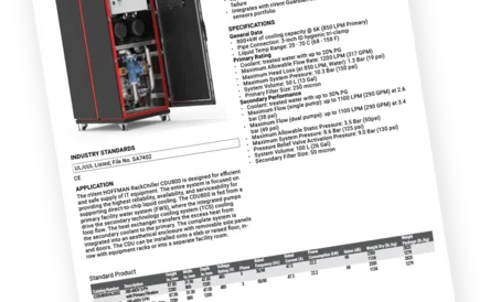 RackChiller CDU800 Spec Sheet