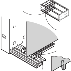 EuropacPRO Divider Plate, 3 U, 220 mm
