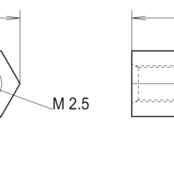 Spacer to Mount PMC and FMC Mezzanine Boards