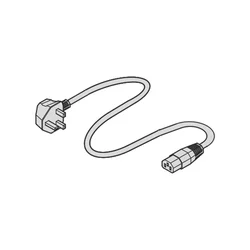 Mains Cable, BS to IEC C13, 2.5 m, Black