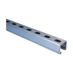 Strut Channel Type A, Slotted, Steel, Preglavanized, 6 m long,  41 x 41 x 2.5 mm
