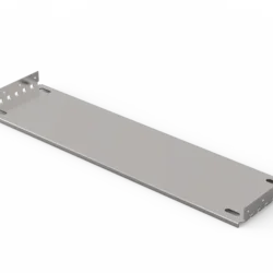 EuropacPRO Mounting Plate for Use With Cover Plate, 84 HP, 220 mm Board Length
