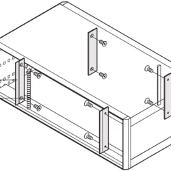 RatiopacPRO EMC Shielding Kit, Front Panel to Side Panel, 3 U