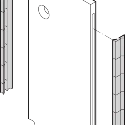 Front Panel EMC Stainless Steel Shielding Kit, 3 U; 10 pieces