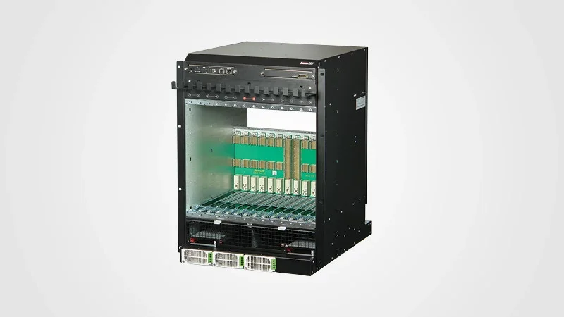 nVent SCHROFF AdvancedTCA (ATCA) system for high-performance communication and 40G/100G data transfer
