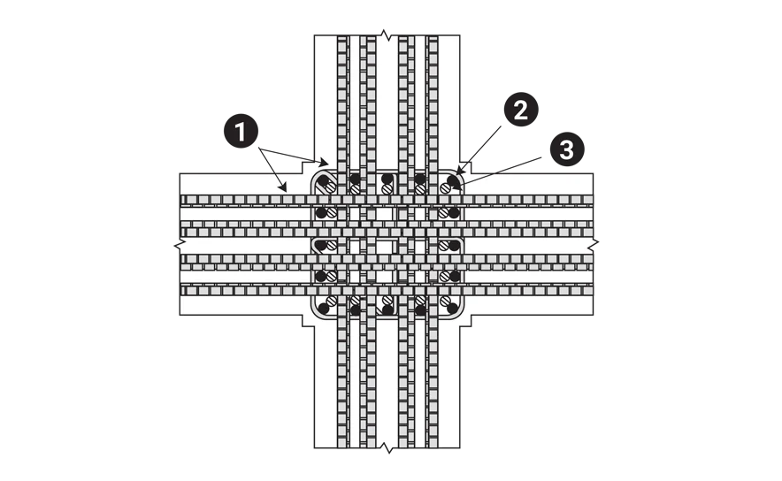 Lenton Lap Splice Illustration