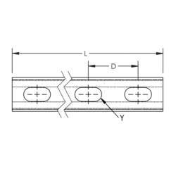 C-Channel Type E3, Perforated