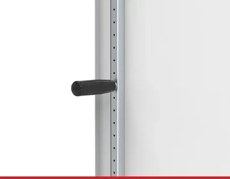DNTH tool handle for lifting floor standing enclosures doors
