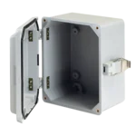 Fiberglass Screw Hinged Cover With Quick Release Latch Type 4X Solid Cover
