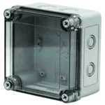 VM Flat Transparent Screw Cover with Knockouts, Type 4X